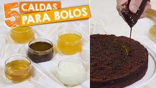 CALDA PARA MOLHAR BOLO  5 CALDAS DE BOLOS  Nandu Andrade [upl. by Jeffie165]