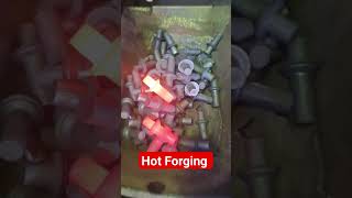 Hot Forging of bolts and nuts hot forge shorts mechanics interesting heat heat treatment [upl. by Parsifal288]