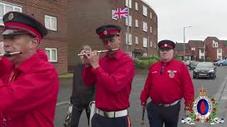 Pride Of Ardoyne FB  Cloughfern Young Conquerors FB Parade 170824 [upl. by Marje]