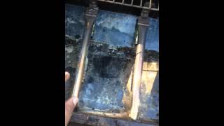 How the used charcoal on gas grill BBQ [upl. by Kcod478]