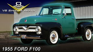 Restored 1955 Ford F100 Feature Video at V8 Speed and Resto Shop [upl. by Ainattirb]