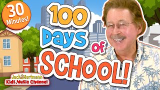 Celebrate 100 Days of School  30 MINUTES of Counting to 100 Songs  Jack Hartmann [upl. by Aissat]