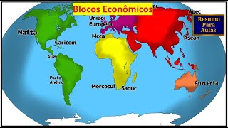 Resumo para aulas  Blocos econômicos  Geografia BNCC EF08GE07 [upl. by Edd296]