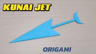 MAKE JET KUNAI FROM PAPER  HOW TO MAKE A PAPER KUNAI [upl. by Yraht]