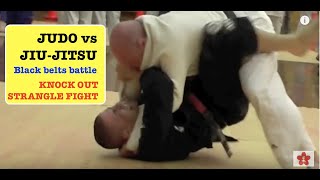 JUDO vs JUJITSU coaches KO fight [upl. by Seeto249]