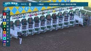 Journalism wins race 6 at Del Mar 111724 [upl. by Heer]