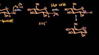 Carbohydrate glycoside formationhydrolysis [upl. by Gardol]