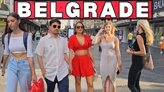 4K 🇷🇸 Hot Belgrade Serbia  City Center Walking Tour [upl. by Vinay694]