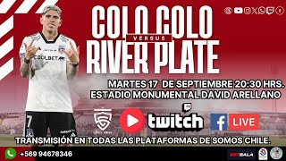 🔴LIVE🔴 Cuartos de Final IDA  COLO COLO 🆚 River Plate  Copa Libertadores  Transmisión online [upl. by Engen]