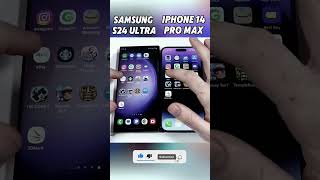 IPHONE14 pro max vs Samsung s24 ultra speed check test phoneyear phonespecs ios android samsungs [upl. by Thorman]