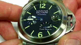 Parnis Marina Militare Automatic Power Reserve Wat [upl. by Maressa751]