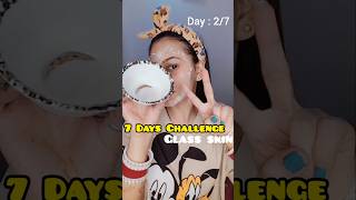 7 Days Glass skin Challenge Clear Glowing Skin Routine youtubeshorts youtuber explore skincare [upl. by Amalbena736]