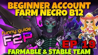 19 BEGINNER ACCOUNT NECRO B12  NB12 TEAM SUMMONERS WAR [upl. by Eustasius]