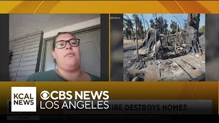 One woman discusses the loss of her home due to the Ventura County Mountain Fire [upl. by Jo-Anne794]