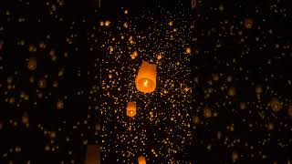 🇹🇭Chiang Mai CAD Yi Peng Khomloy Sky Lantern Festival chiangmaiskylanternthailand치앙마이travel [upl. by Thynne210]