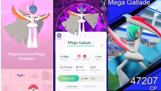 Mega Gallade in Pokemon Go 🤯  Mega Gallade Evolution in Pokemon Go [upl. by Ellevehc]