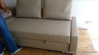 IKEA FRIHETEN Sofa Bed Chaise Longue with Storage Design [upl. by Hras]