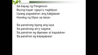 Sa Hapag Ng Panginoon Male amp Female Choir [upl. by Lashar494]