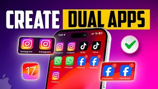 Make Dual app on iPhone  How To Use Dual Apps In iPhone [upl. by Cott237]