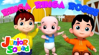 Ringa Ringa Roses  Nursery Rhymes Songs For Toddler  Kindergarten Song By Junior squad [upl. by Odradlig]