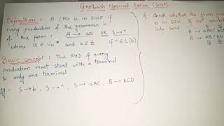 Greibach normal form Example  Convert CFG to Greibach normal form  Converting CFG to GNF in TOC [upl. by Solrak545]