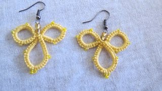 Needle Tatting Earrings [upl. by Sabina]