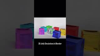 Soft body sim in blender looks delicious delicious 3d render jelly blender [upl. by Jahncke]