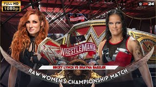 Becky Lynch vs Shayna Baszler  RAW Women Championship Match  WWE2K24  GameCity [upl. by Yhtnomit997]