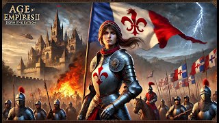 Age of Empires II DE  Joan of Arc Campaign  Mission 6 A Perfect Martyr  Full Gameplay [upl. by Gloriana687]