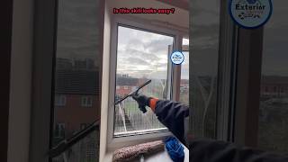 Is this window cleaning skill looks easy [upl. by Nwatna]