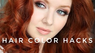 Hair Color Hacks   My New RED Hair Color [upl. by Guilbert]