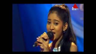 Samanal Haguman Athare  Tharushi Dewmini Sirasa Junior Super Star [upl. by Sivrad821]