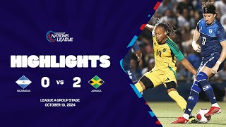 Nicaragua vs Jamaica  202425 Concacaf Nations League  Group Stage [upl. by Socrates749]