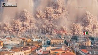 Horrible Today Strong eruption of an Mount Etna in Italy Recorded Live ash and hot lava into air [upl. by Atteuqihc]