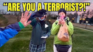 “ARE YOU A TERRORIST”  First Amendment Audit [upl. by Tomkiel335]