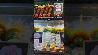 Vegetarian person visits Thailand thailand thaifood thailandbeaches thai food seafood foodie [upl. by Cynarra]