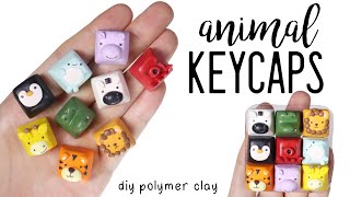 How to DIY Custom Artisan Animal Keycaps Polymer Clay Tutorial [upl. by Moody420]