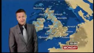 BBC News  Tomasz Schafernaker sings quotManic Mondayquot 170509 [upl. by Ideih]