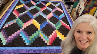 quotCOLOR FALLSquot QUILT MAKING [upl. by Elam]