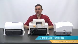 GeneralAire Humidifiers  Finding the Model Number [upl. by Nnayhs]