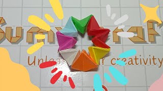 How To Make a Paper MOVING FLEXAGON Toy  Easy ORIGAMI [upl. by Louis]