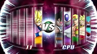 Dragon Ball Raging Blast 2 Goku SSJ vs Movie Villains [upl. by Crain]