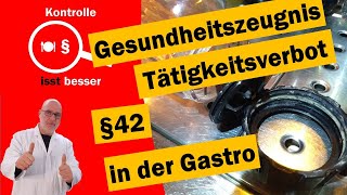 Tätigkeitsverbot in der Gastronomie  Gesundheitszeugnis und Infektionsschutz  So funktionierts [upl. by Mcclees960]