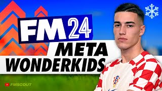 The BEST Meta Wonderkids In FM24  Football Manager 2024 Best Players [upl. by Inotna]