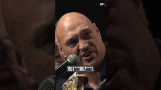 “YOU’RE GETTING KNOCKED SPARK OUT PY”  Tyson Fury fumes at Oleksandr Usyk 😤 [upl. by Murielle506]