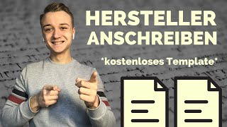 Einfache Methode um Supplier Hersteller anzuschreiben  Amazon FBA Tutorial kostenloses Template [upl. by Leund]