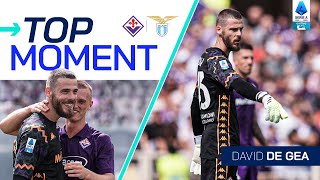 De Gea Protects La Violas Goal  Top Moment  FiorentinaLazio  Serie A 202425 [upl. by Aizitel794]