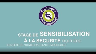 Enquête sur les stages de sensibilisation à la sécurité routière [upl. by Ardnalak]