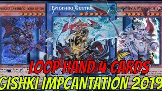 YGOPRO GISHKI DECK 12019  OCG  ft IMPCANTATION [upl. by Hgielak]