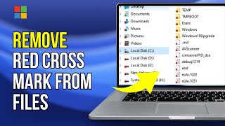 Remove Red Cross Mark From Folders amp Icons in Windows 11  10  How To Fix X Sign on Files [upl. by Harret]